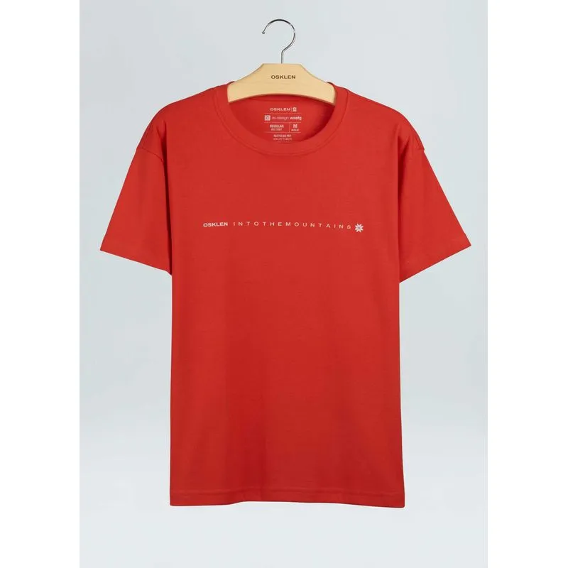 Big shirt osk into the mountains - vermelho - P