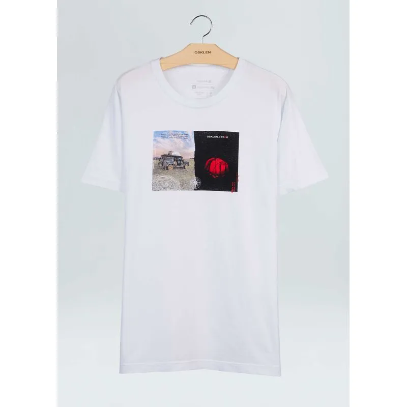 T-shirt stone trkk camp - branco - M