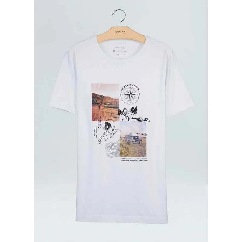 T-shirt stone trkk on the road - branco - P