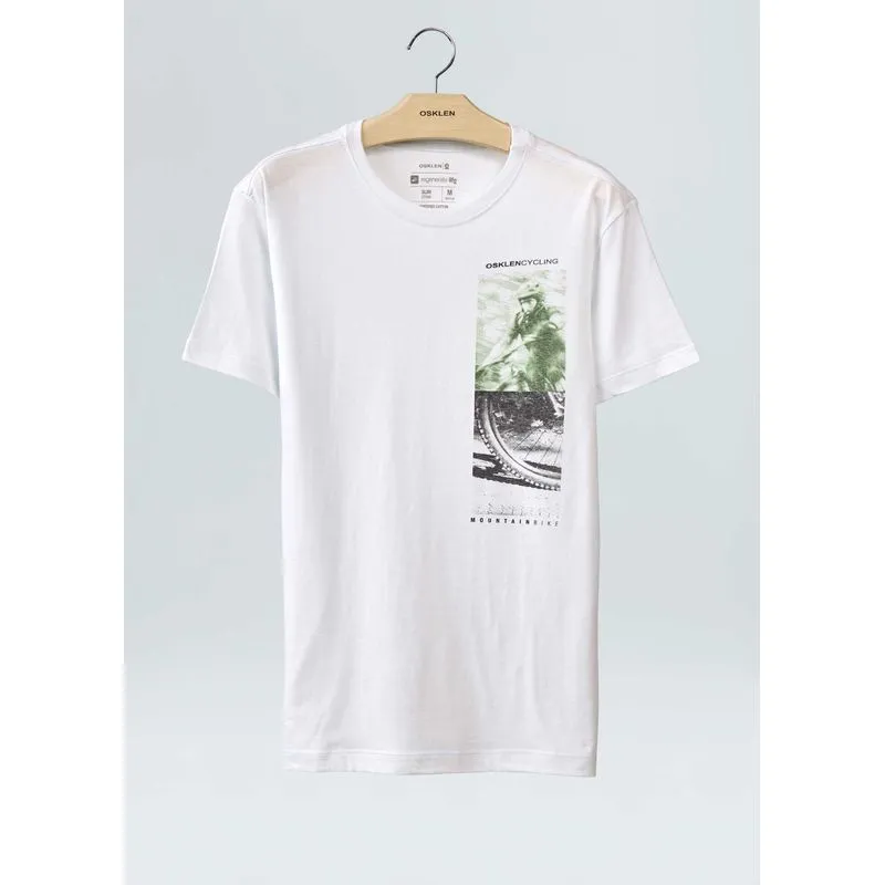 T-shirt stone mtb photos - branco - GG