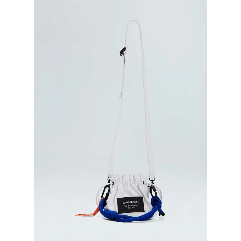 Bolsa mini couro soft coulisse - off white - UN