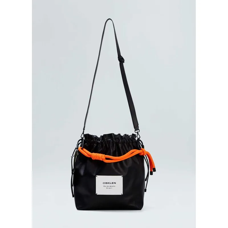 Bolsa couro soft max coulisse - preto - UN
