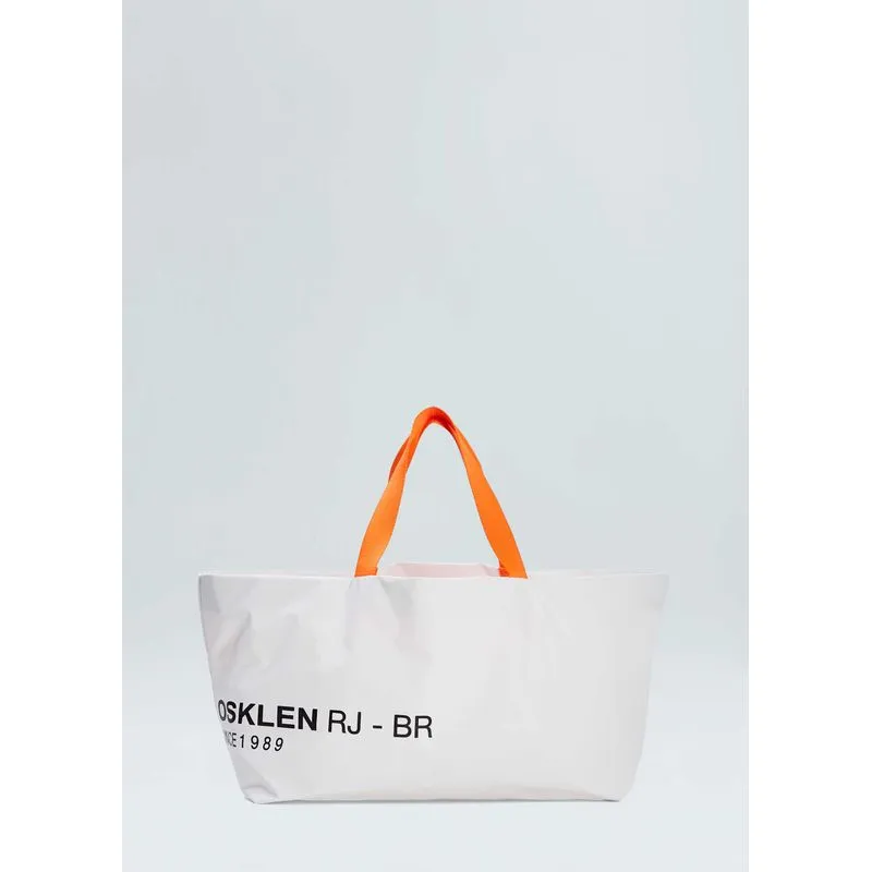 Bolsa tote nylon rubber - branco - UN