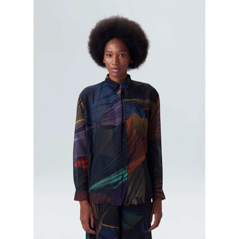 Camisa palm color - bege - M