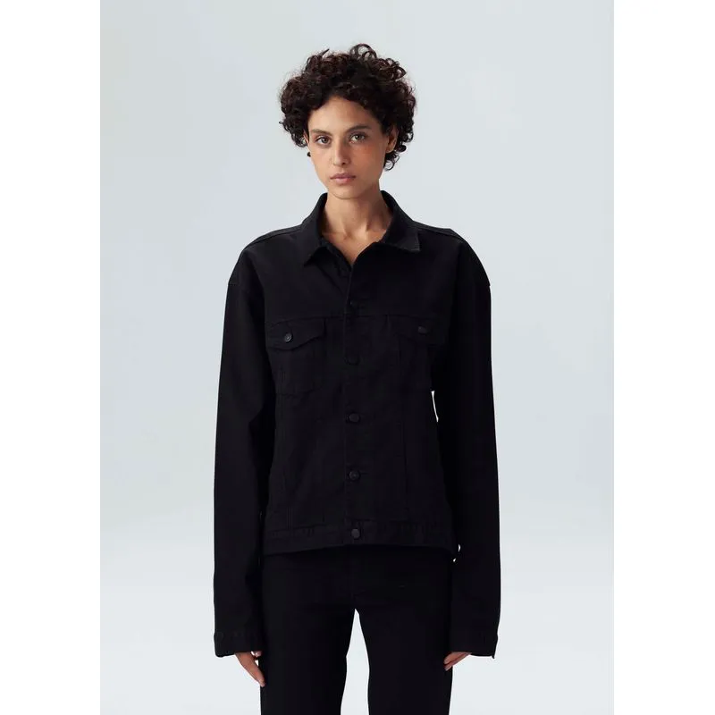 Jaqueta boyfriend black - preto - P