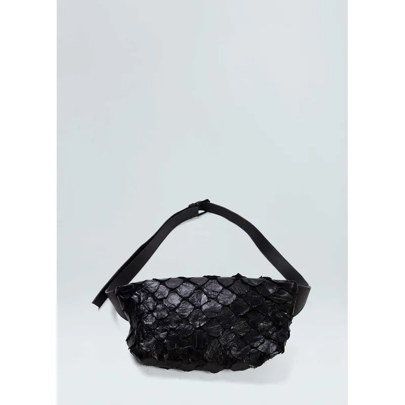 Bolsa pochete flat pirarucu - preto - UN