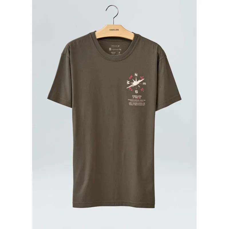 T-shirt vintage trkk compass - verde forest - P