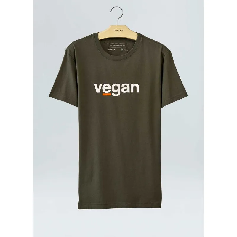 T-shirt vintage vegan - verde forest - P