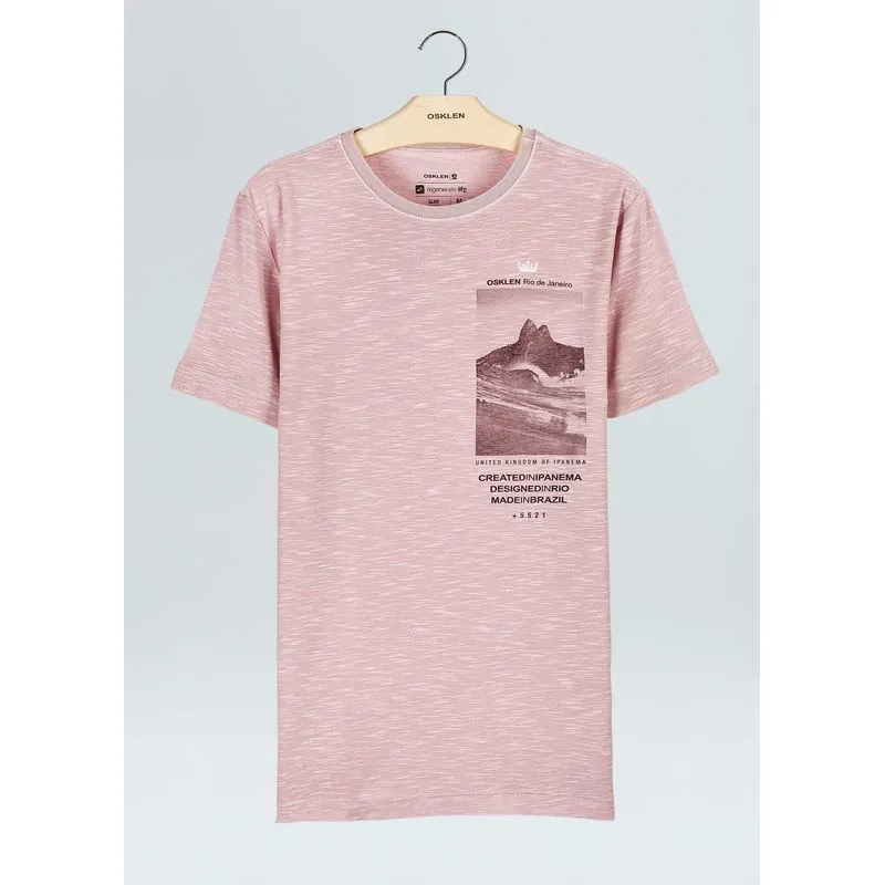 T-shirt rough created in ipanema - rosa - G