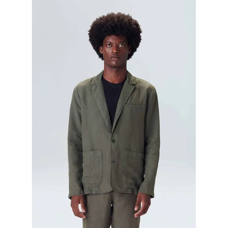 Blazer linen classic - verde forest - M