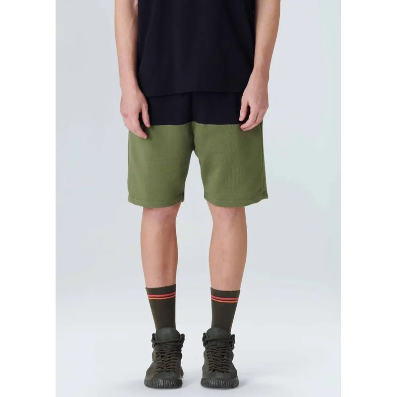 Bermuda casual bicolor Bermuda casual masc bicolor - preto - P