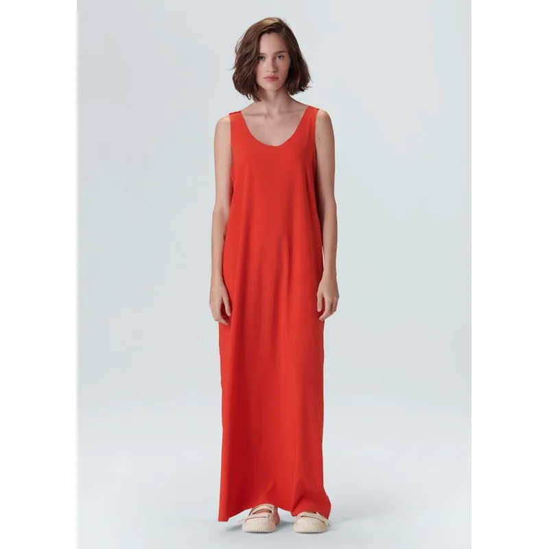 Vestido superlight longo - vermelho - M