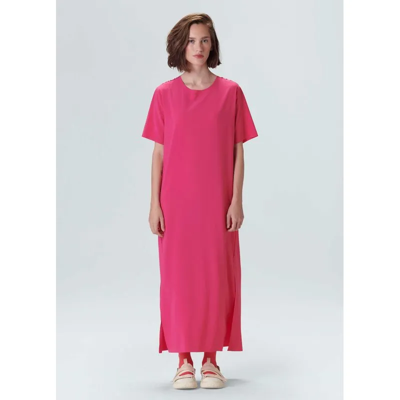 Vestido superlight midi - rosa - G