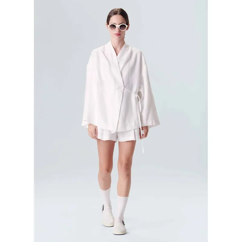Kimono linen - branco - P