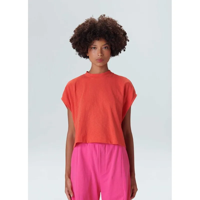 Sleeveless comfort rusty Sleeveless fem comfort rusty - vermelho - G