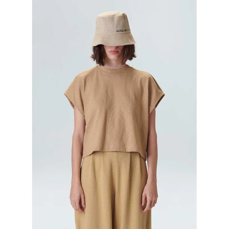 Sleeveless comfort rusty Sleeveless fem comfort rusty - bege - G