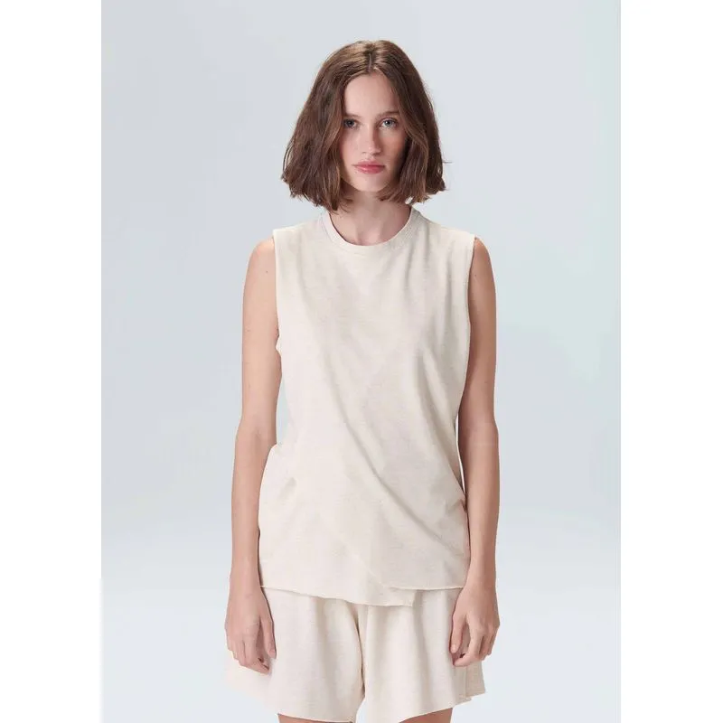 Sleeveless cânhamo amazon sense Sleeveless fem canhamo amazon sense - natural - M