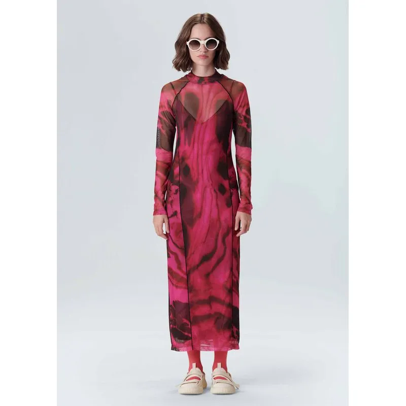 Vestido tule sumina Vestido ml tule sumina - rosa - G