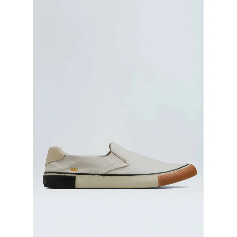 Tênis canvas slip on sole triple Tenis canvas slip on sole triple - areia - 44