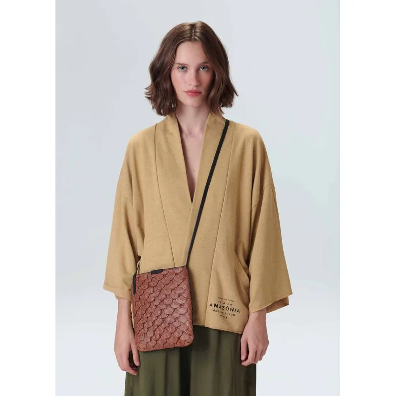 Quimono cropped juta - natural - G