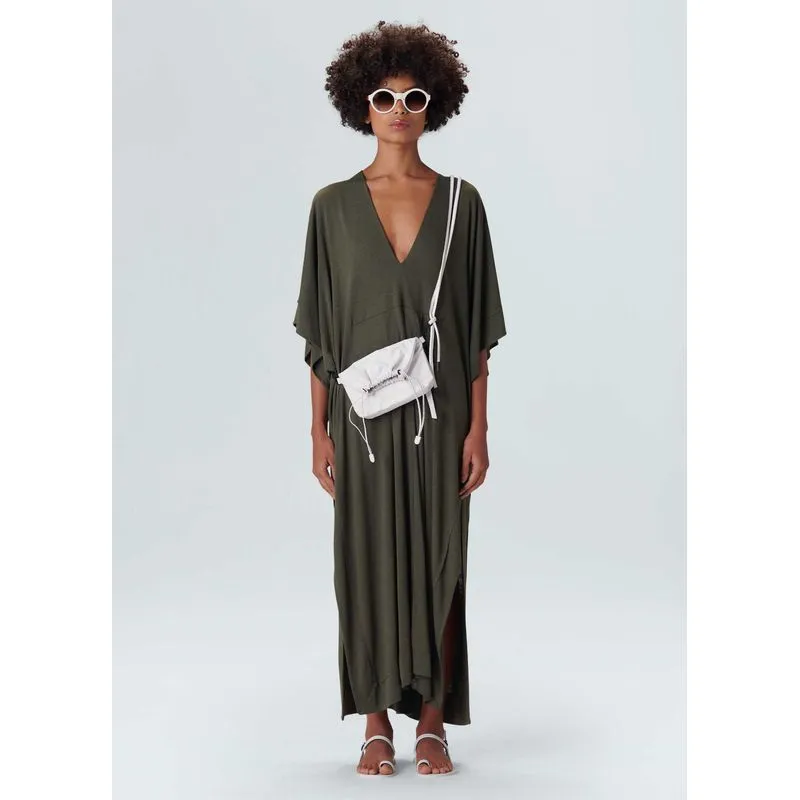 Kaftan viscolinho forest - verde forest - M