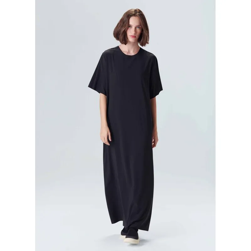 Vestido t-shirt superlight - preto - G