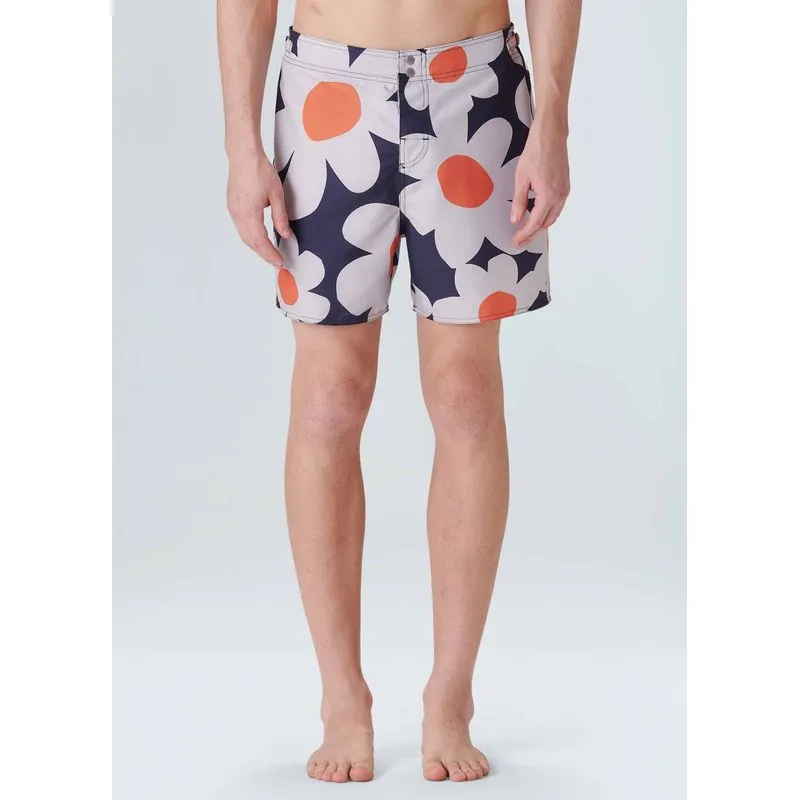 Bermuda surf flower power full - azul marinho - 38