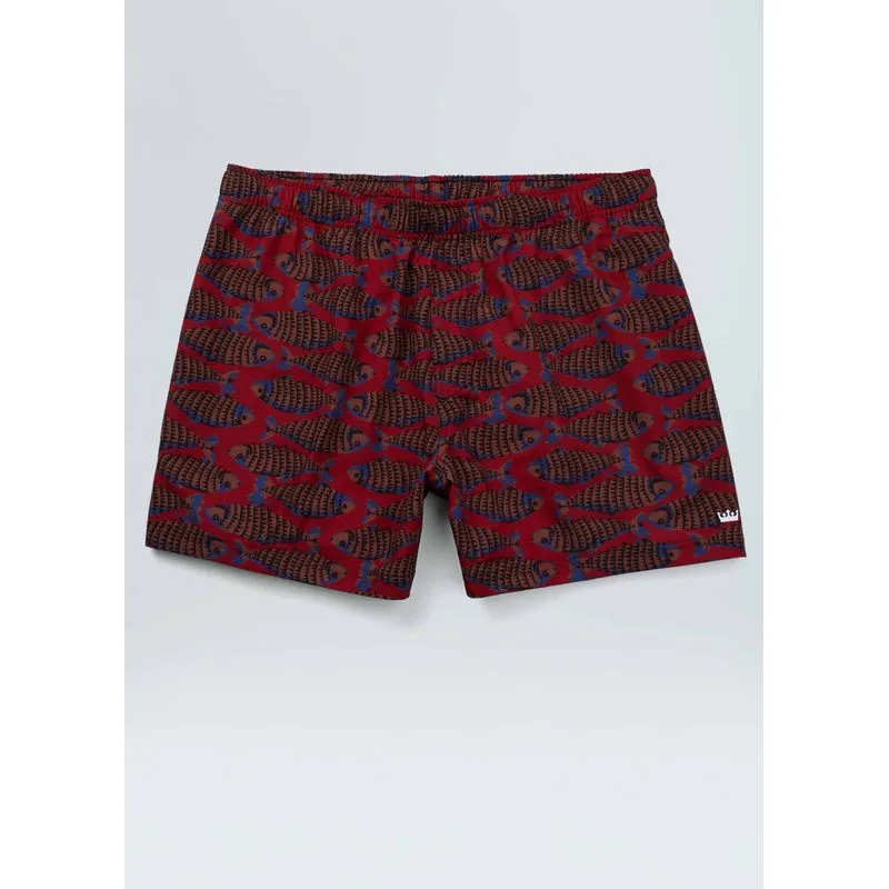 Beach short fish - vermelho - M
