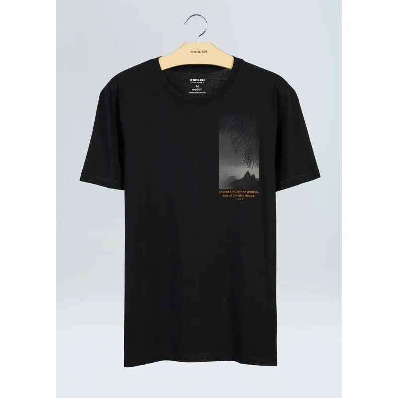 T-shirt soft used uki - preto - G