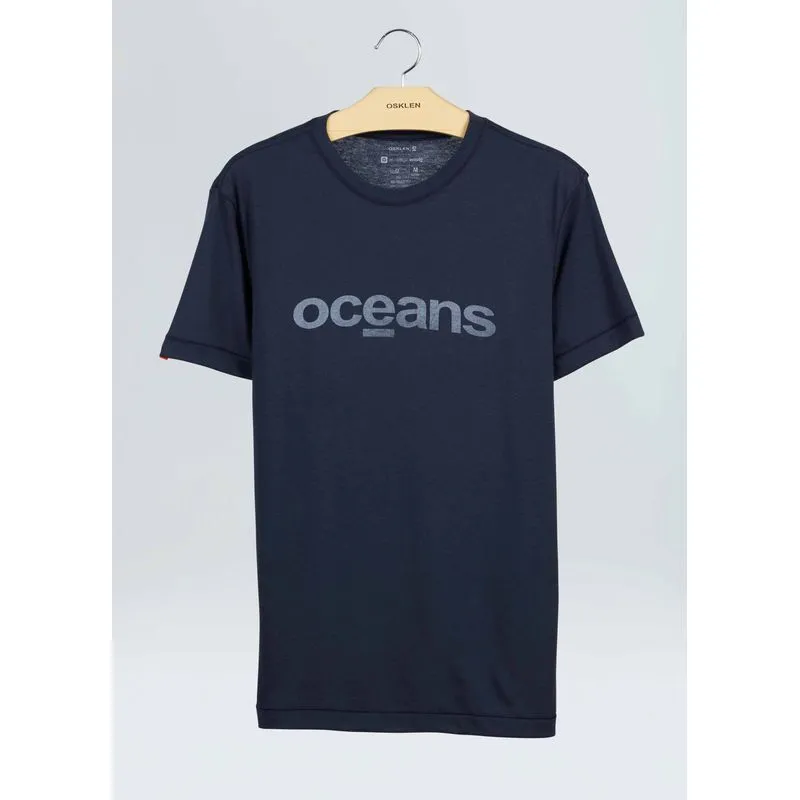 T-shirt pet oceans T-shirt eco rustic oceans mc - azul marinho - GG