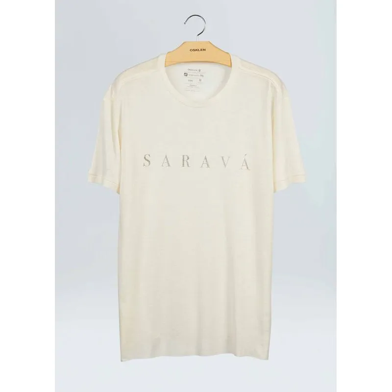 Tshirt light linen sarava - off white - GG