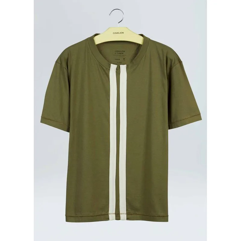 T-shirt stripe trkk T-shirt mc stripe trkk - verde forest - GG