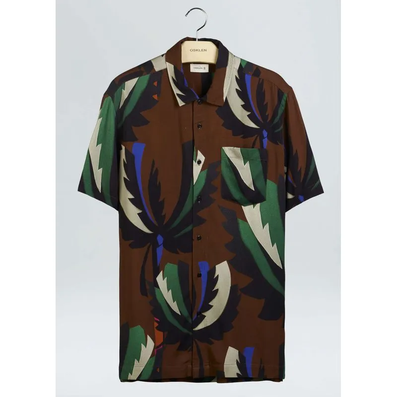 Camisa palmeira bahia mc - marrom - GG