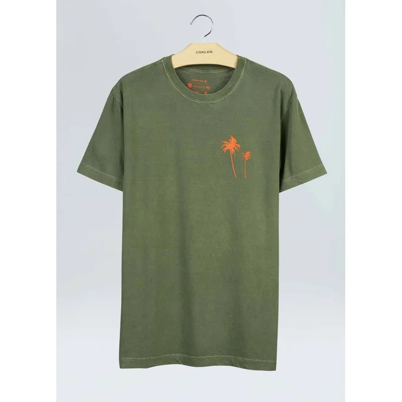 T-shirt stone coqueiros - verde - P