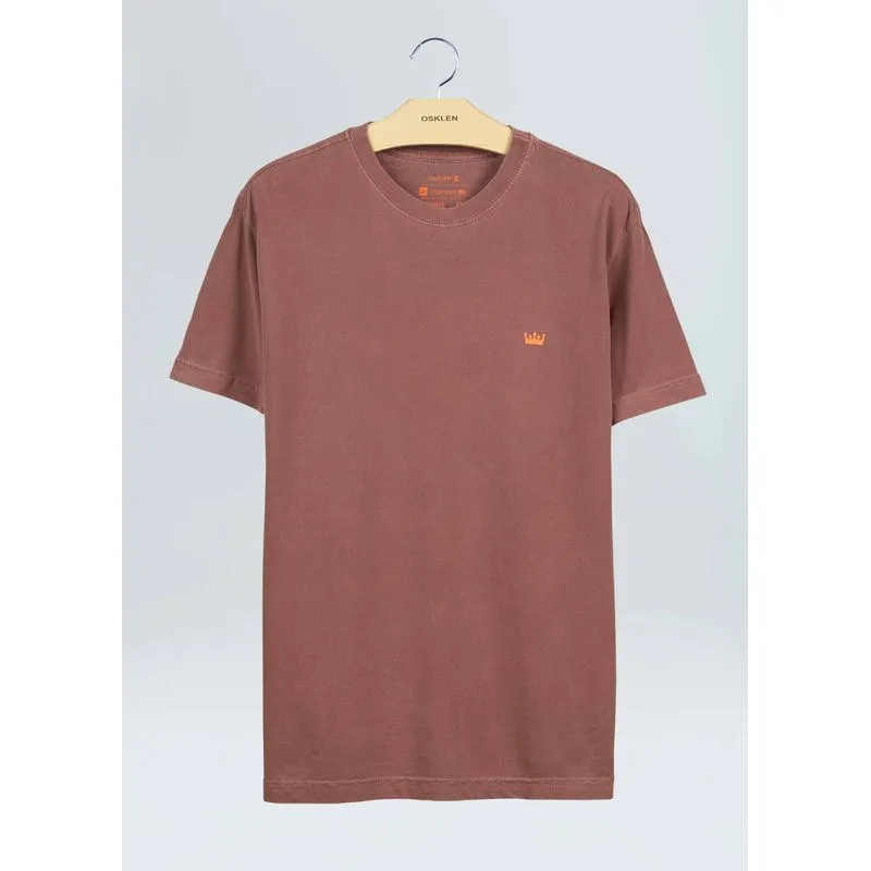 T-shirt stone coroa - marrom - G
