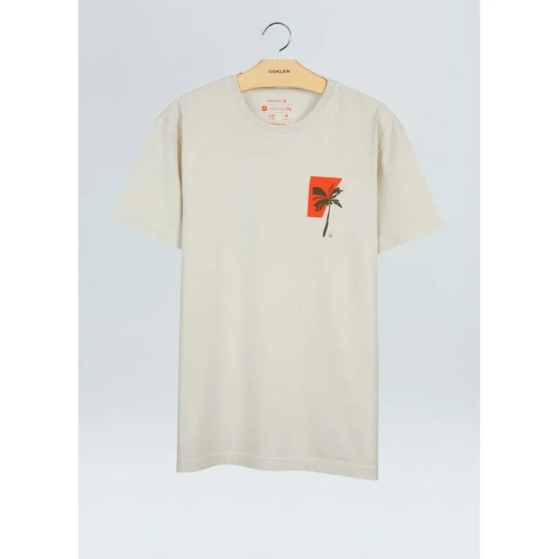 T-shirt stone palm cuts - areia - M
