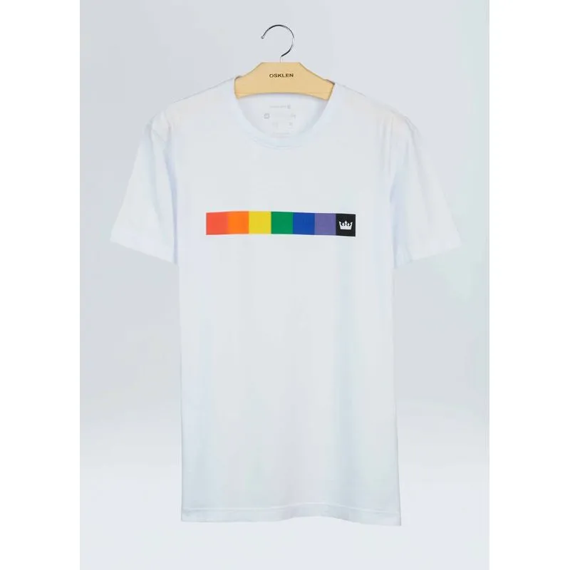 T-shirt stone colored squares - branco - P