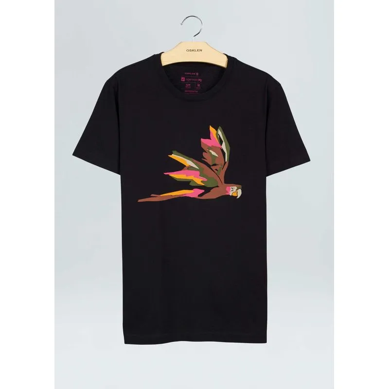 T-shirt vintage arara recortes - preto - G