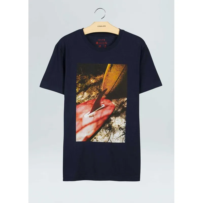 T-shirt vintage tail boards - azul marinho - M