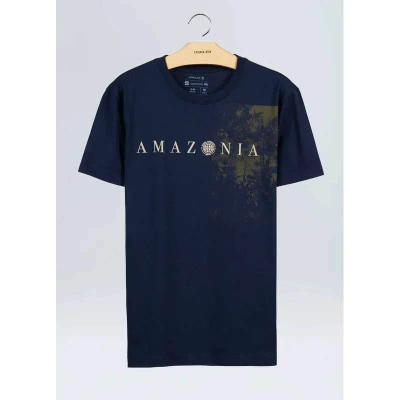 T-shirt vintage amazon focus - azul marinho - M