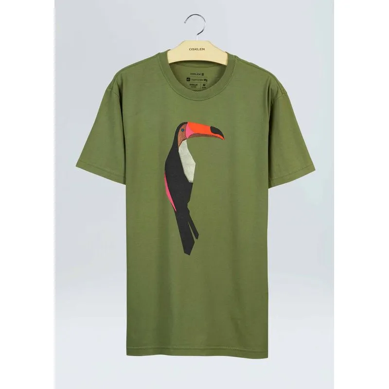 T-shirt vintage tucano recorte - verde - M