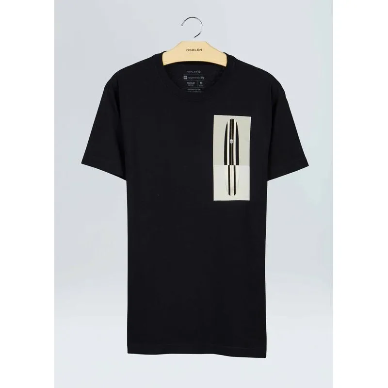 T-shirt vintage long duplo - preto - GG
