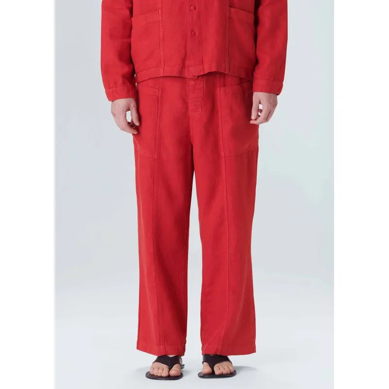 Calça linen Calca linen tropical - vermelho - 44