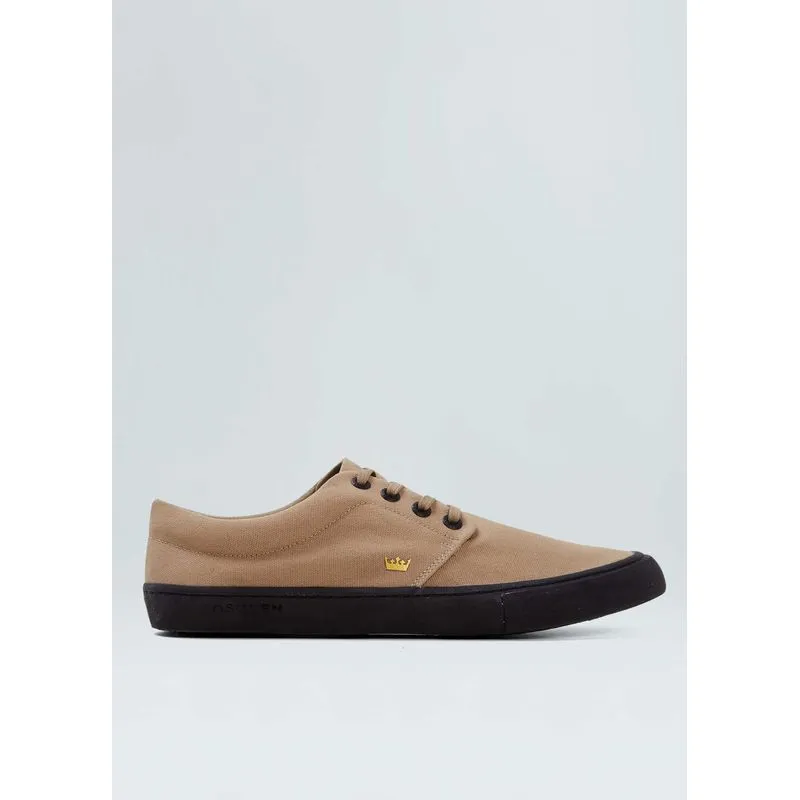 Tênis skate boarding lona black sole Tenis skate boarding lona black sole - bege - 39