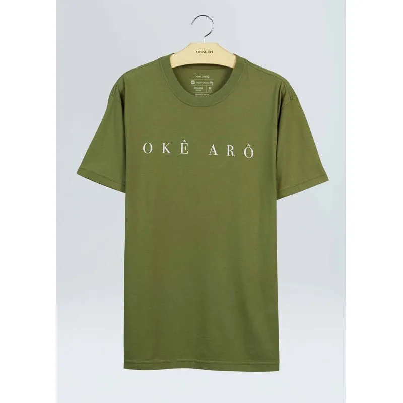 T-shirt vintage oke aro - verde - P