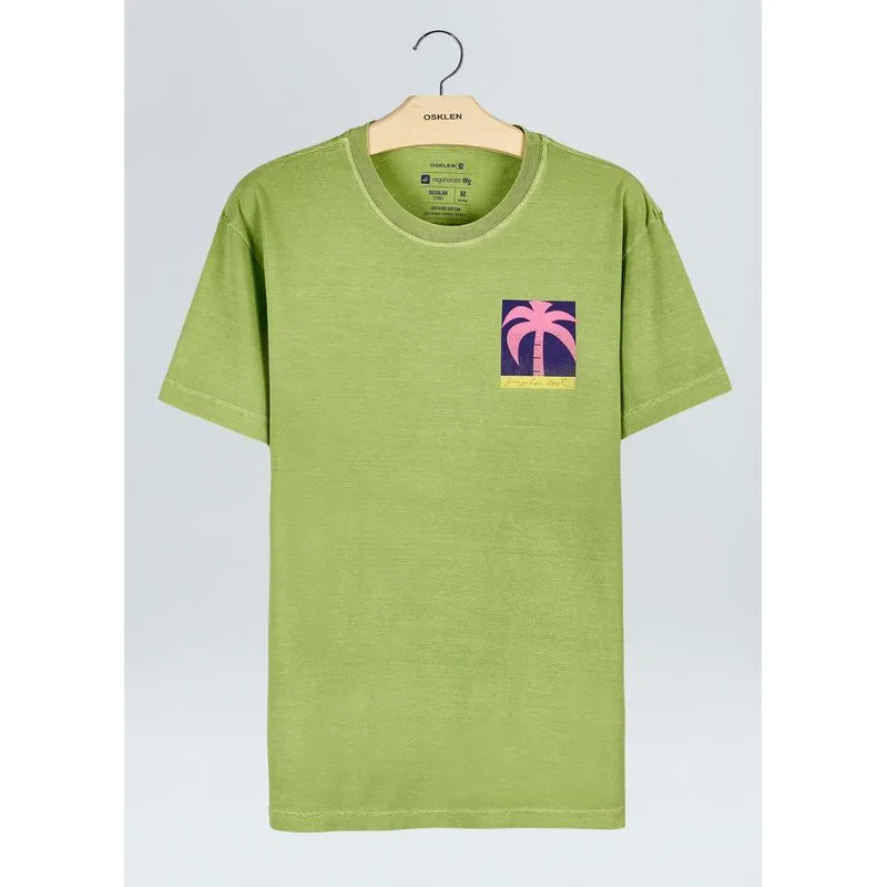 T-shirt stone pop palm - verde - PP