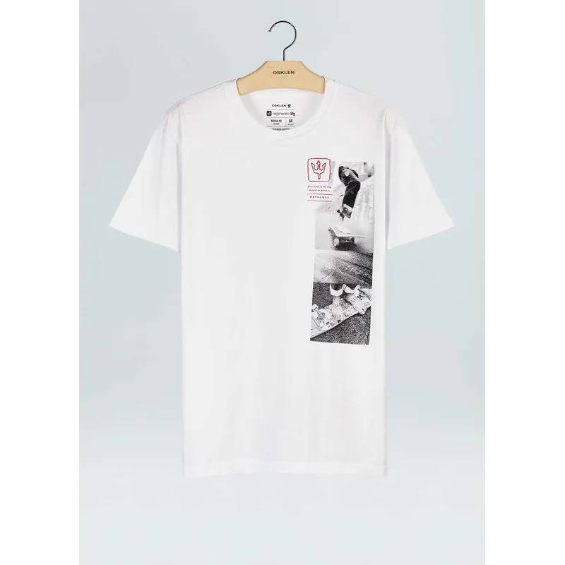 T-shirt stone summer sk8 - branco - G