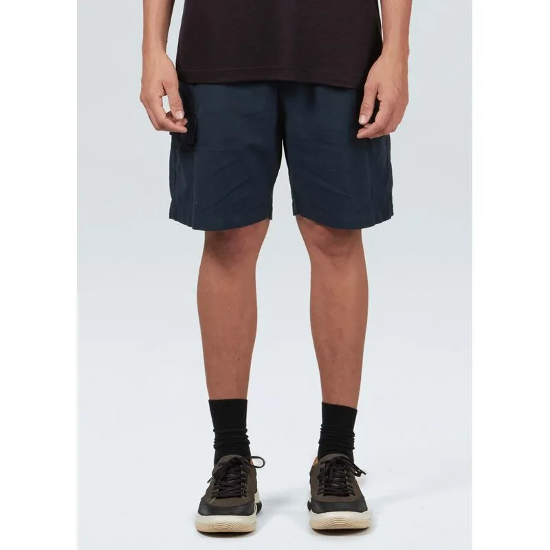 Bermuda cargo cotton linen new - azul marinho - 42