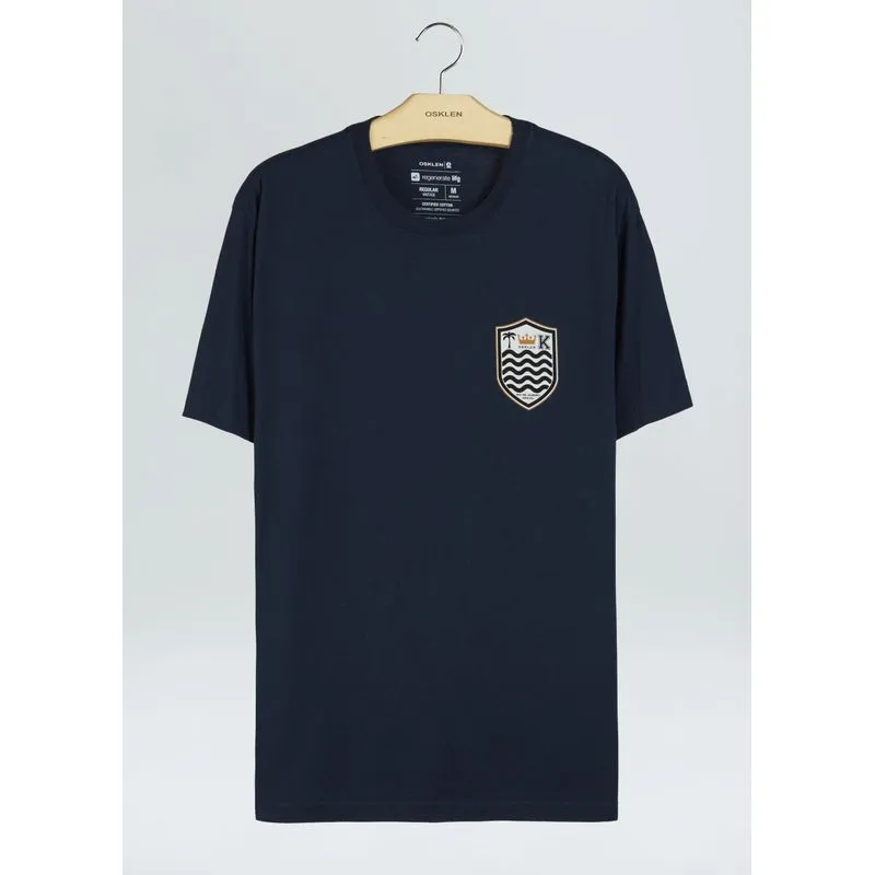 T-shirt vintage brasão T-shirt vintage brasao - azul marinho - G