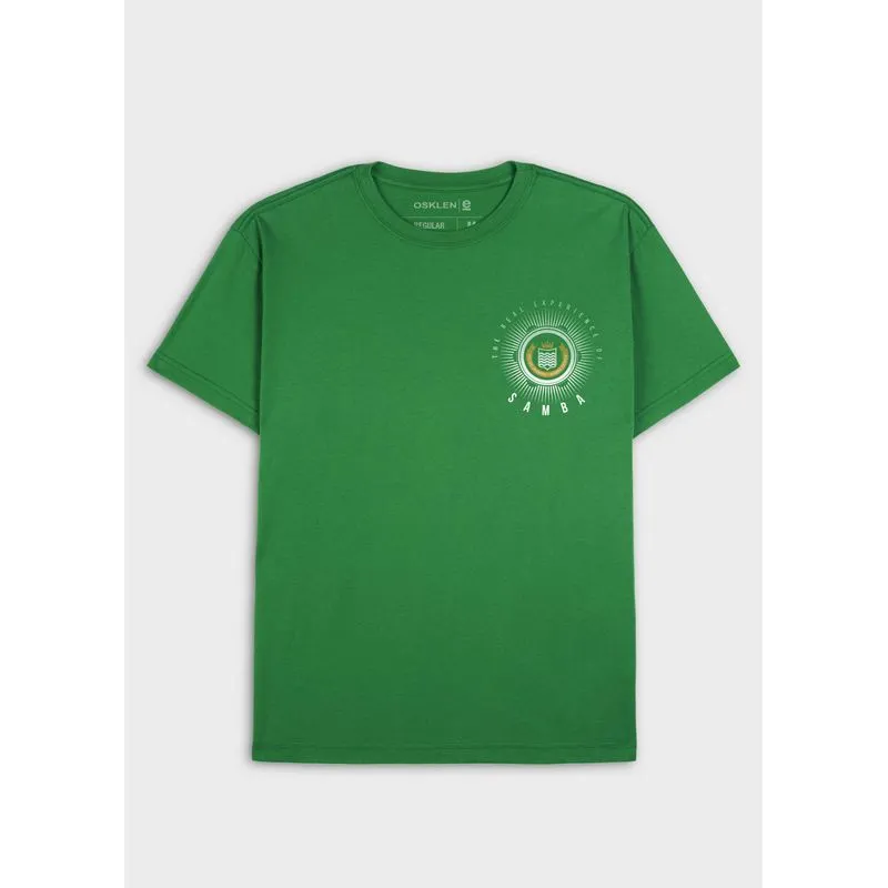 T-shirt vintage carnaval badge - verde - M